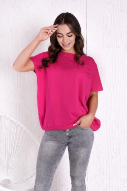 BLUZKA DZIANINOWA DAMSKA CASSY AMARANT