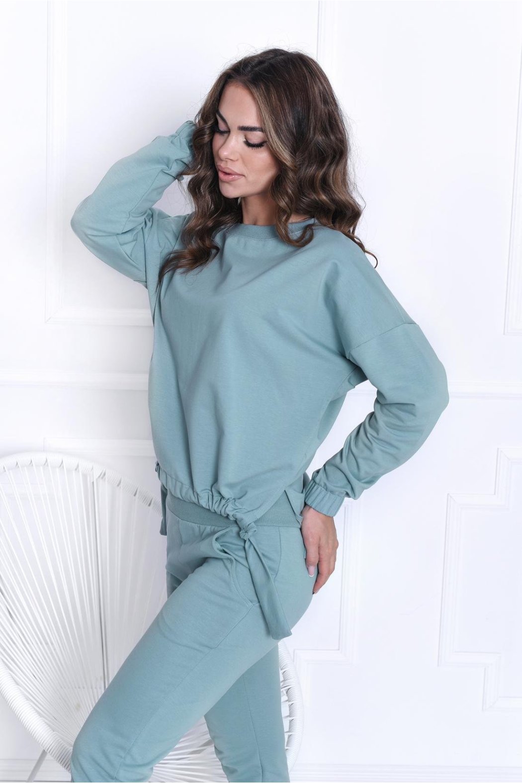BLUZA DAMSKA SILVIA BRUDNA MIĘTA