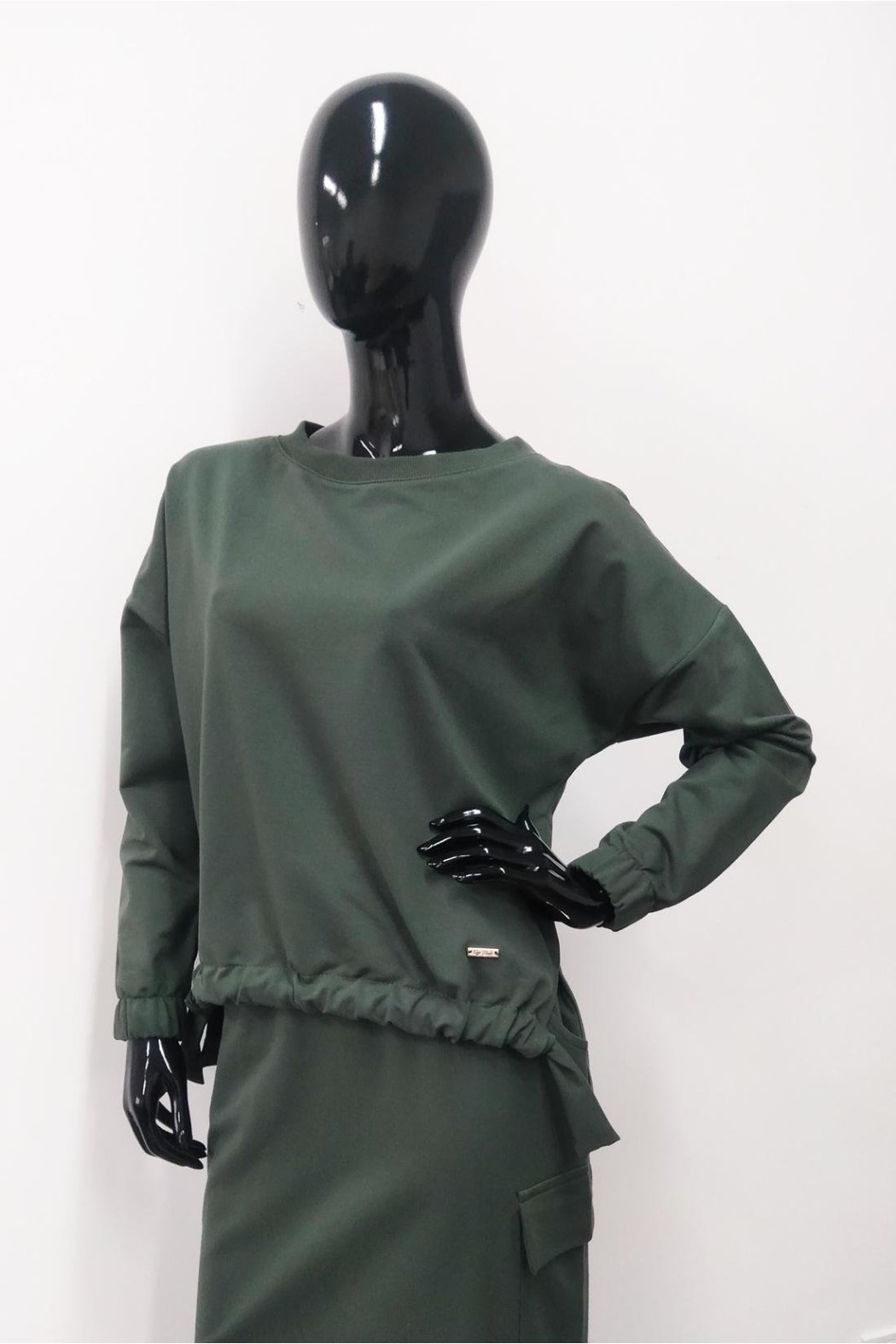 BLUZA DAMSKA SILVIA CIEMNA OLIWKA