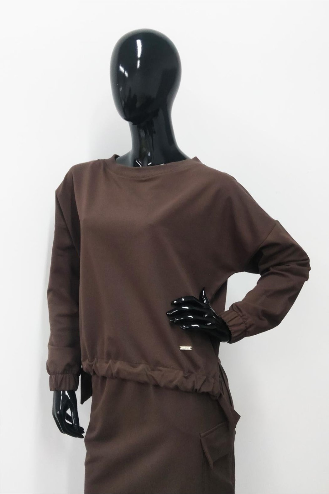 BLUZA DAMSKA SILVIA JASNY BRĄZ