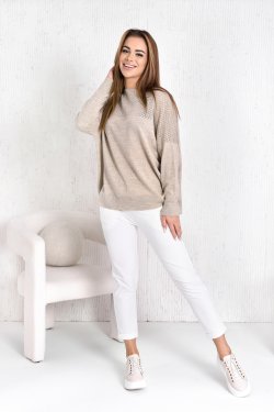 SWETER DAMSKI AŻUROWY - JENNA