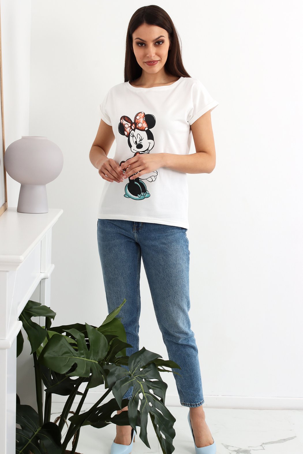 T-SHIRT DAMSKI Z NADRUKIEM...