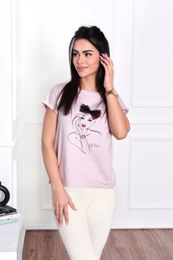 T-SHIRT DAMSKI Z NADRUKIEM IVETTE