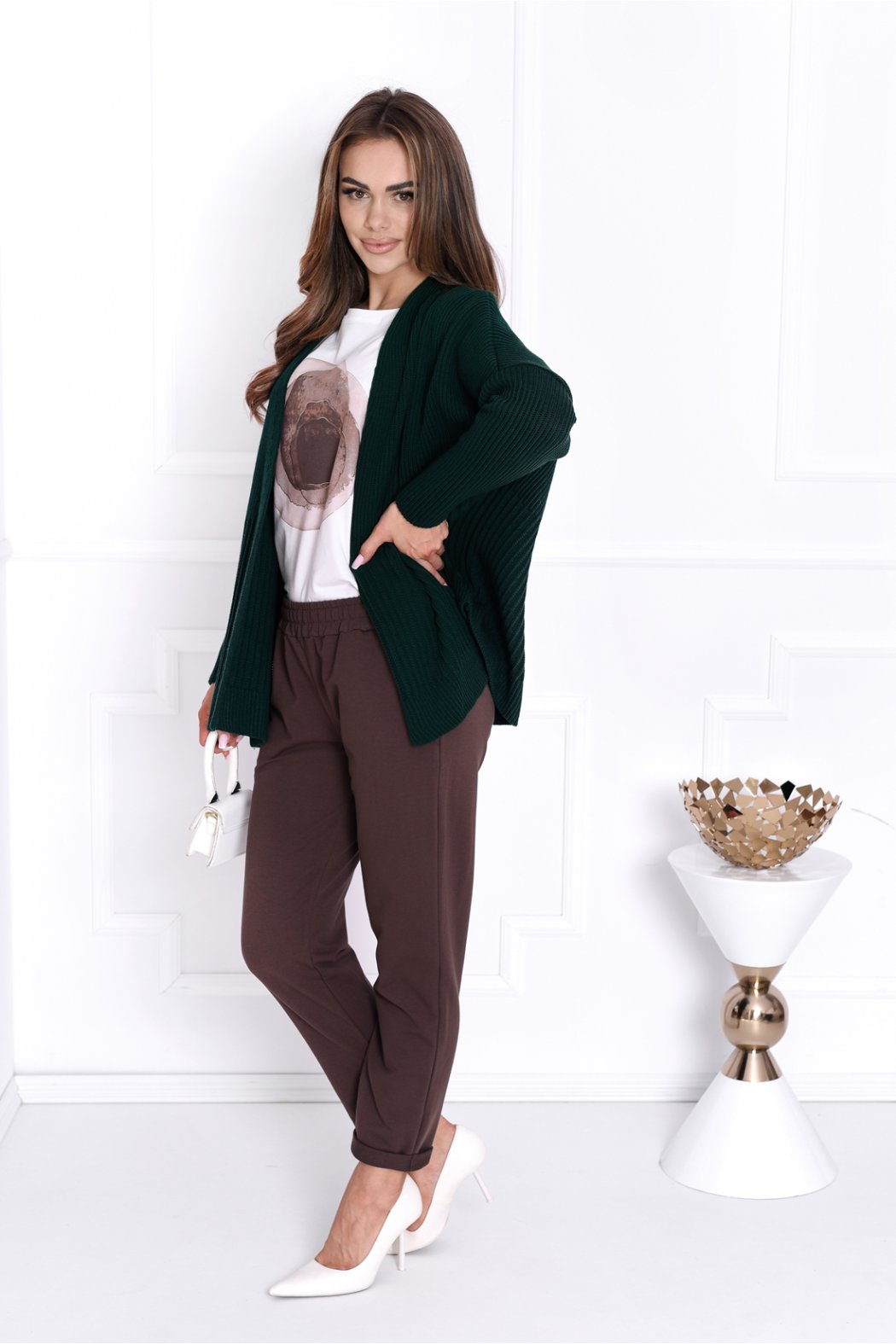 KARDIGAN DAMSKI OVERSIZE -...