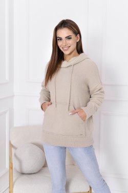 SWETER DAMSKI OVERSIZE Z KAPTUREM MILA