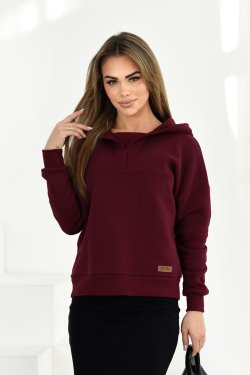 OCIEPLANA BLUZA DAMSKA Z KAPTUREM - BRIGITTE