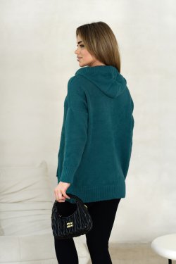 SWETER DAMSKI OVERSIZE Z KAPTUREM MILA