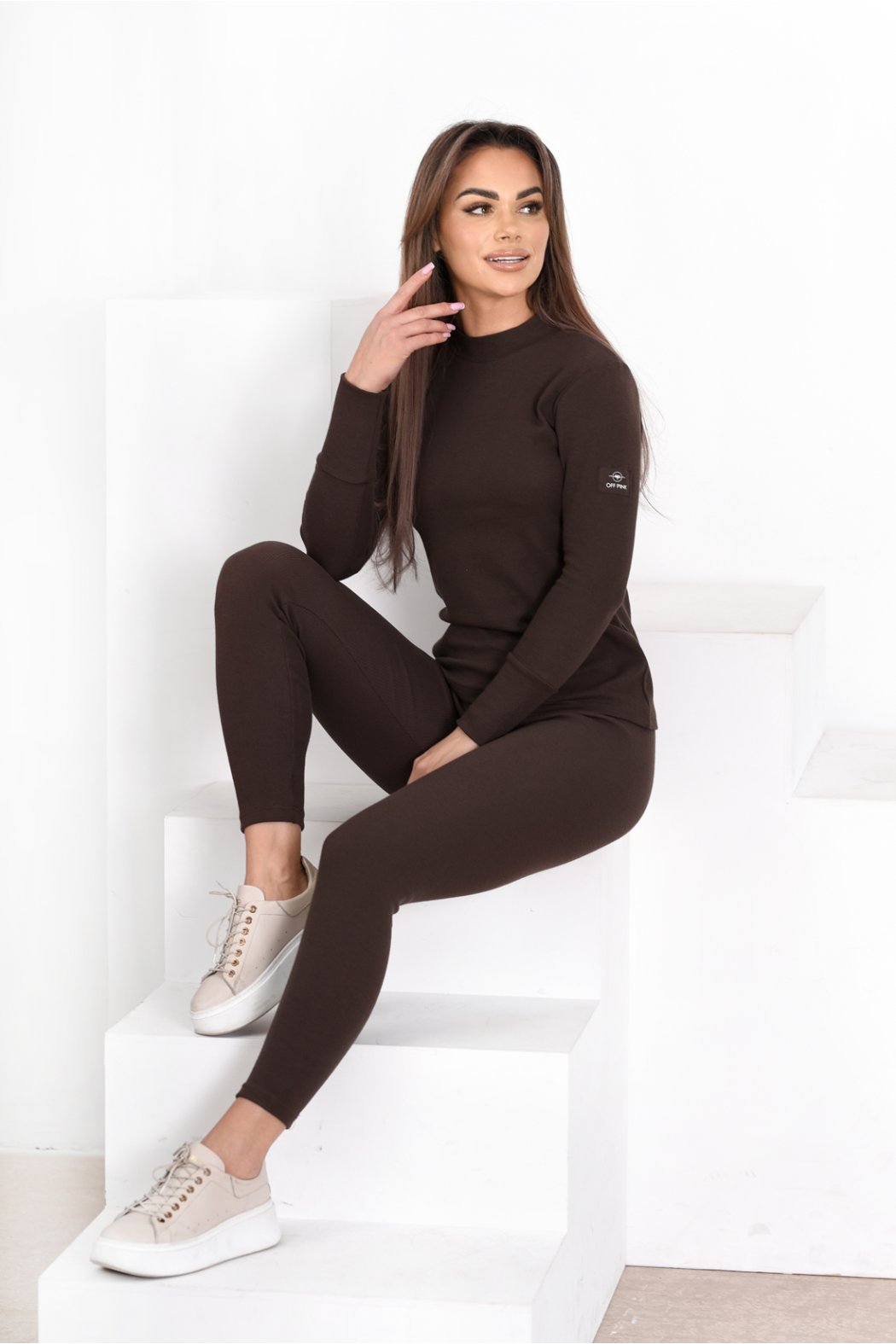 BLUZKA Z PRĄŻKA PÓŁGOLF DEBORA