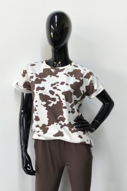 T-SHIRT DAMSKI W ZWIERZĘCY PRINT GENNY