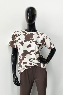 T-SHIRT DAMSKI W ZWIERZĘCY PRINT GENNY