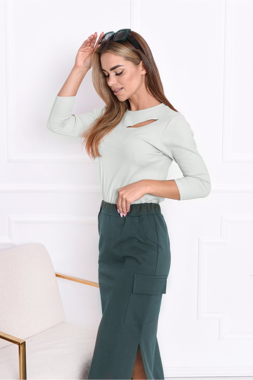 BLUZKA DAMSKA Z BAWEŁNY...