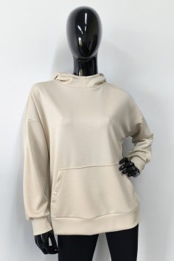 BLUZA DAMSKA Z KAPTUREM MASEŁKO - MELANIA