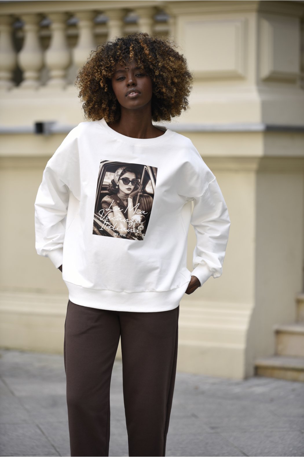 BLUZA DAMSKA Z NADRUKIEM - ERICA