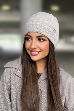 CZAPKA DAMSKA Z WEŁNY MERINO P079