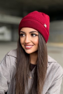 CZAPKA DAMSKA Z WEŁNY MERINO P079