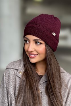 CZAPKA DAMSKA Z WEŁNY MERINO P079