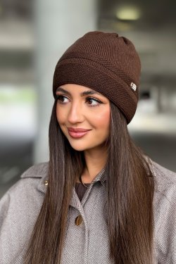 CZAPKA DAMSKA Z WEŁNY MERINO P079