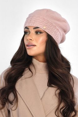 CZAPKA / BERET DAMSKI Z DODATKIEM WEŁNY P097