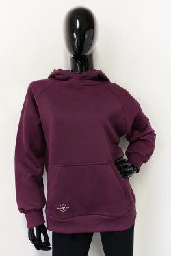 GRUBA BLUZA DAMSKA Z KAPTUREM KIESZEŃ KANGUREK DŁUGI RĘKAW - OLIMPIA