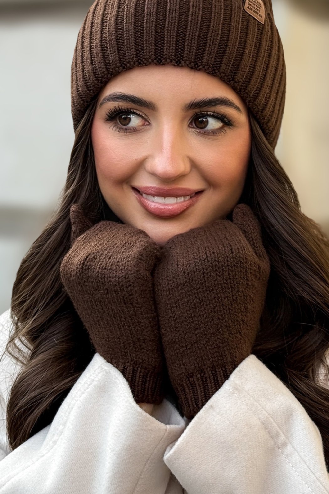 RĘKAWICZKI DAMSKIE Z WEŁNY...