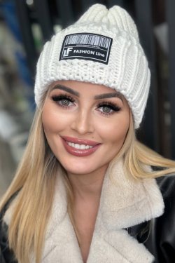 CZAPKA DAMSKA Z WYWINIĘCIEM 50/291