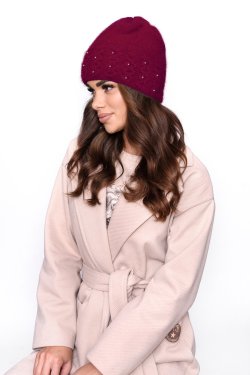 CZAPKA DAMSKA Z PEREŁKAMI P035