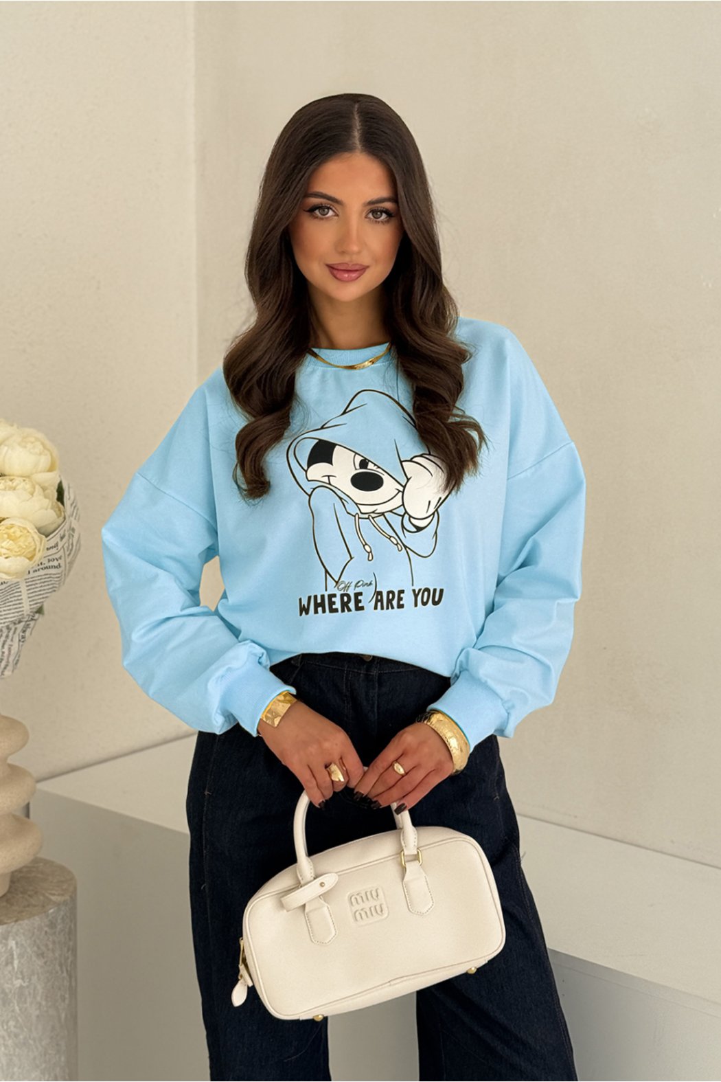 BAWEŁNIANA BLUZA MIKI - VIBE