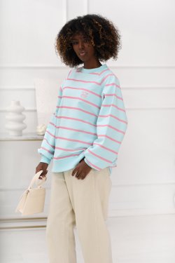 BAWEŁNIANA BLUZA W PASKI VELIA