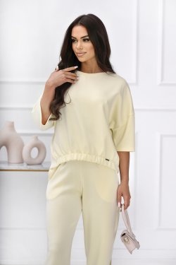 BLUZKA DAMSKA Z MIĘKKIEJ DZIANINY MASEŁKO - NURIE