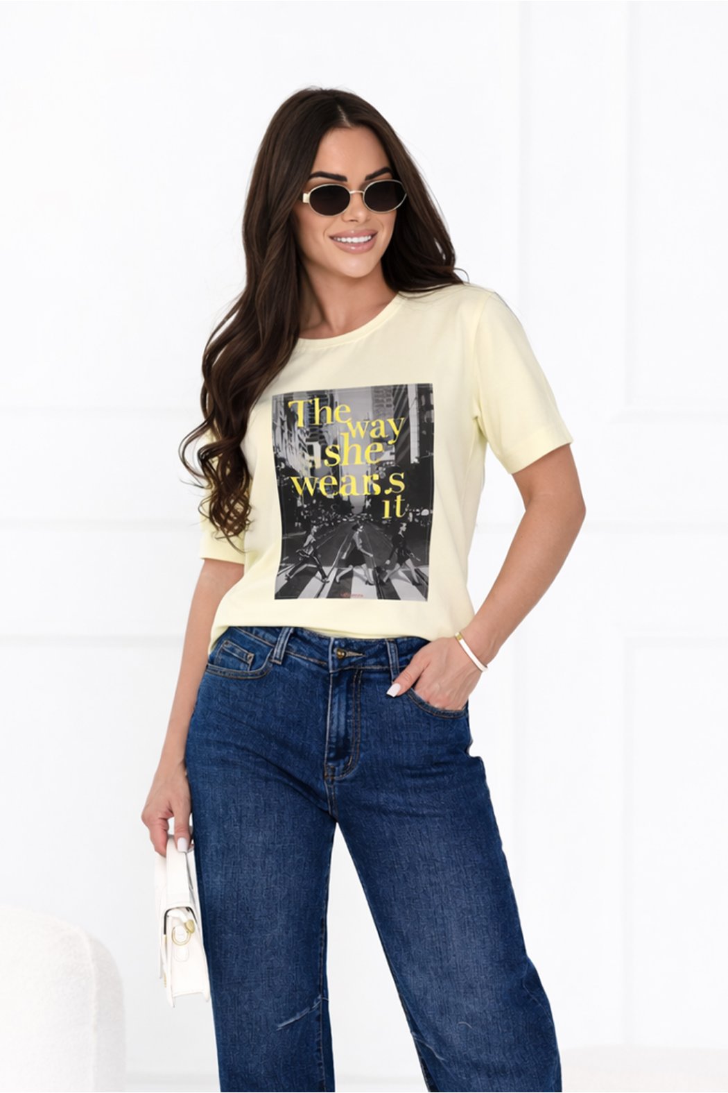 BAWEŁNIANY T-SHIRT Z...