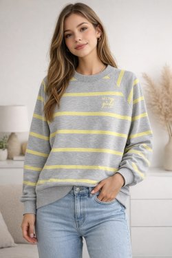 BAWEŁNIANA BLUZA W PASKI VELIA