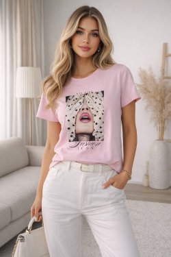 BAWEŁNIANY T-SHIRT Z NADRUKIEM MUSE