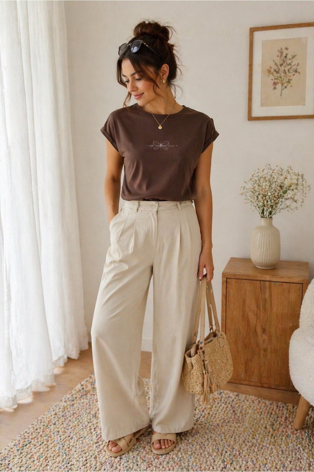 BAWEŁNIANA BLUZKA Z...