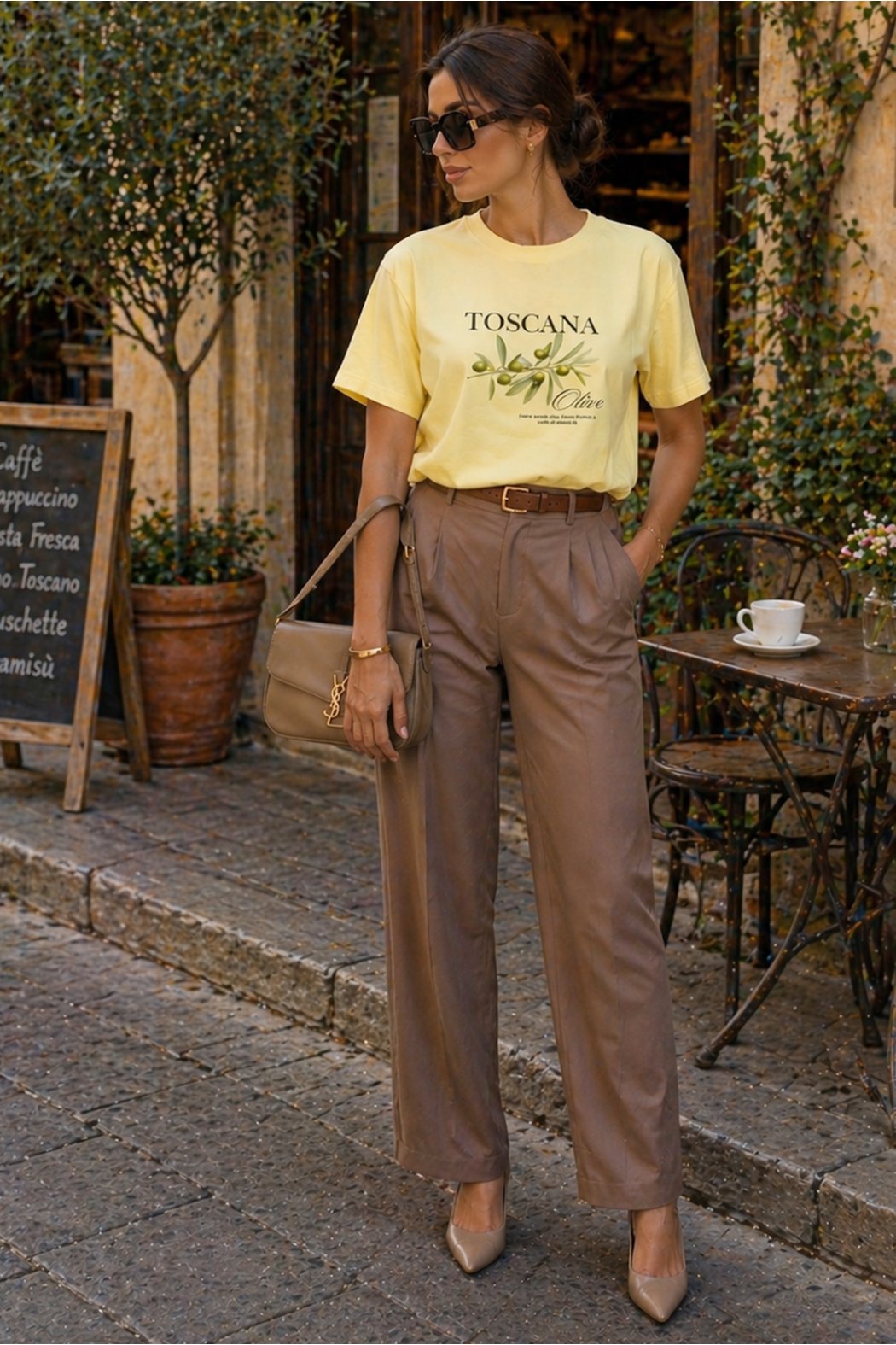 T-SHIRT Z NADRUKIEM TOSCANA
