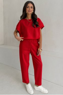 BAWEŁNIANA BLUZA Z KRÓTKIM RĘKAWEM - AYA
