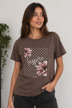 T-SHIRT Z NADRUKIEM BLISS