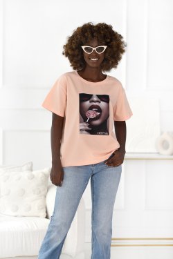 T-SHIRT Z NADRUKIEM LOLLYPOP