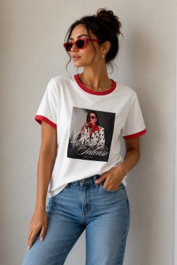 T-SHIRT Z NADRUKIEM CARMEN