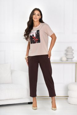T-SHIRT Z NADRUKIEM HEELS