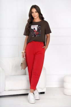 T-SHIRT Z NADRUKIEM HEELS