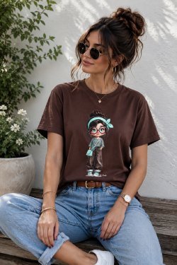 T-SHIRT Z NADRUKIEM NELA