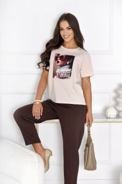 T-SHIRT Z NADRUKIEM VOUGE