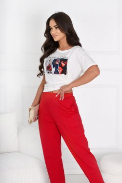 T-SHIRT Z NADRUKIEM PARISIAN VIBES