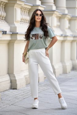 T-SHIRT Z NADRUKIEM ORGANIC