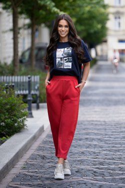 T-SHIRT Z NADRUKIEM LA RIVIERA