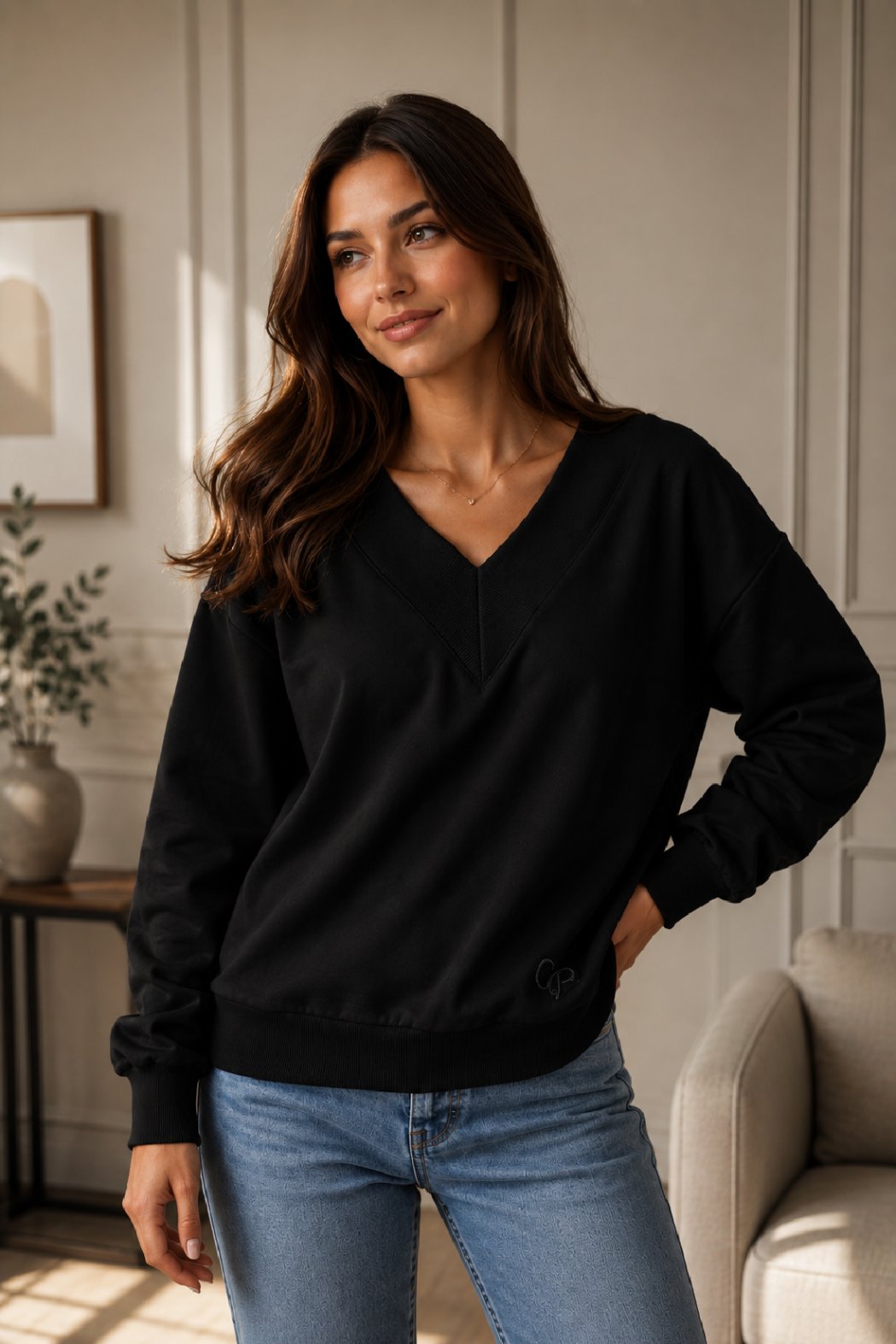 BLUZA Z DEKOLTEM VIOLETTE