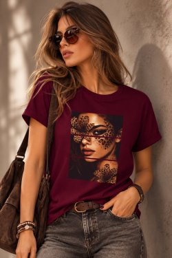 T-SHIRT Z NADRUKIEM "AMAYA"