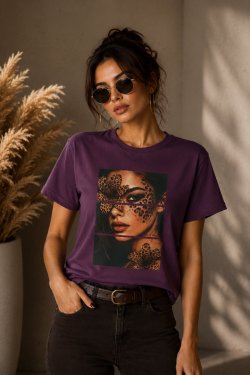 T-SHIRT Z NADRUKIEM "AMAYA"